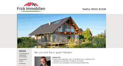 Desktop Screenshot of frick-immobilien.com