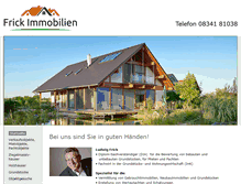 Tablet Screenshot of frick-immobilien.com